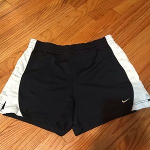 Nike navy and white shorts